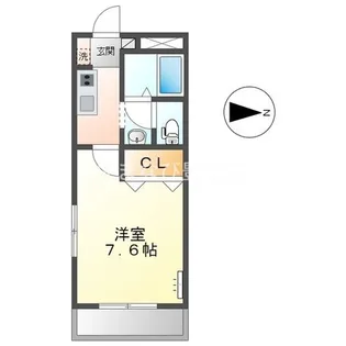 サンエポック【102号室】の間取り