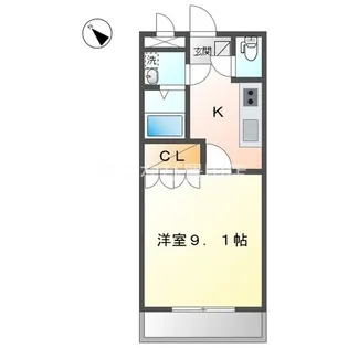 タンドレス観音【2階】の間取り