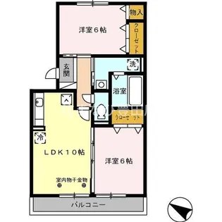 メゾンあざぶ B棟【1階】の間取り