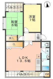シティライフ【205号室】の間取り