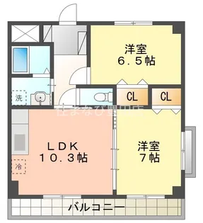 グランド左右木【2階】の間取り