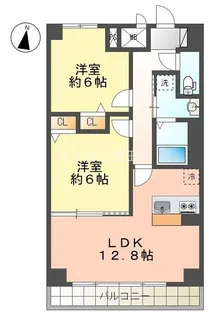 グリーンタワー【503号室】の間取り