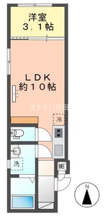 クレセント三河豊田【2A号室】の間取り
