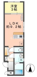 クレセント三河豊田【5C号室】の間取り