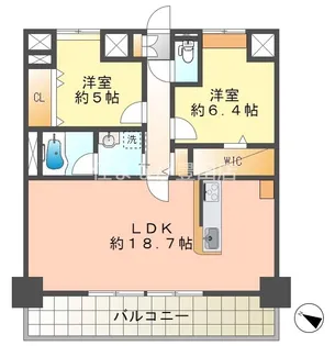プロスパー浄水【502号室】の間取り
