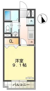 トミヨシロンハイツ【1階】の間取り