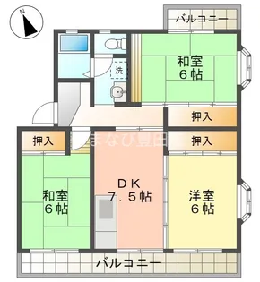 ローザヒルズ【301号室】の間取り
