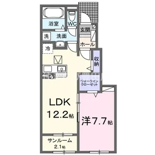 オリアーナⅡ【1階】の間取り