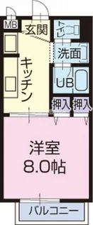 Surplus One 酒井 A【1階】の間取り