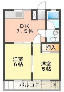 奥田ハイツ【303号室】の間取り