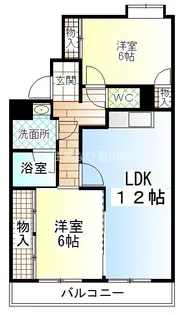 ウエストクリーク【1階】の間取り