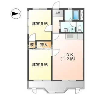 コーポラスコスモス【3階】の間取り