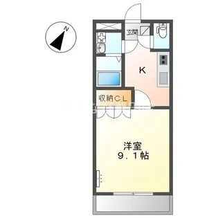 クレストールコート【302号室】の間取り