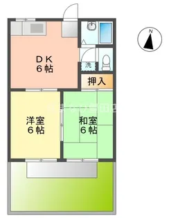 タウニー柿本【1階】の間取り