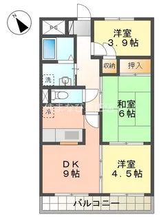 フレックス上豊田【603号室】の間取り