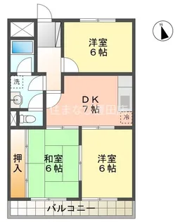 かつやビル【302号室】の間取り