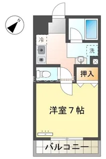 オアシス上豊田【105号室】の間取り
