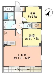 ブルーム山之手【3階】の間取り