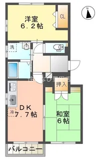 ユングフラウ【2階】の間取り