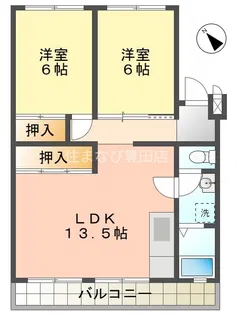 板倉ハイツ【303号室】の間取り