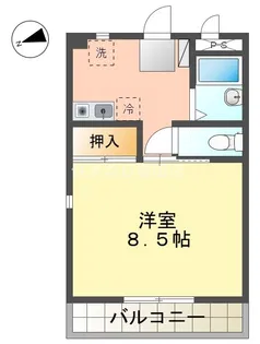 エスポワール梅村【301号室】の間取り