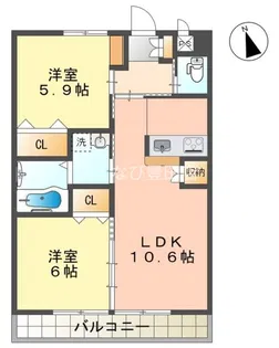 Dream Nine【2階】の間取り