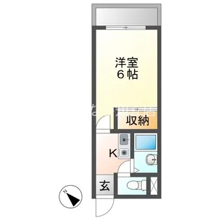 マンション桜井【2階】の間取り