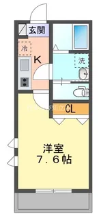 プランドール柿碕【2階】の間取り