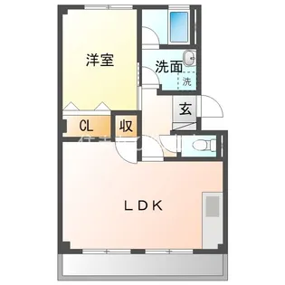 ダイアローグ A棟【A-102号室】の間取り