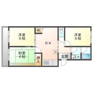 バルミー稲垣【4階】の間取り