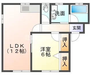 ハーモニアスYOU【1階】の間取り