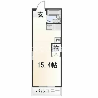 1Rの間取り画像