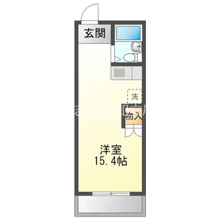 1Rの間取り画像