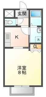 ティーワン半城土【1階】の間取り