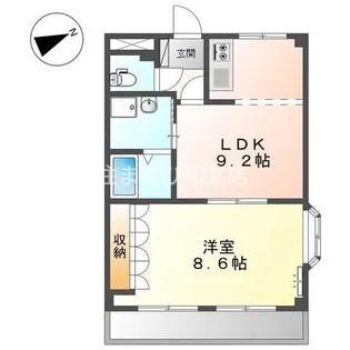 シャルル リュミエール【1階】の間取り
