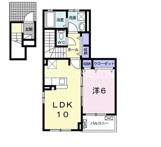 1LDKの間取り画像