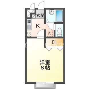 アムールコーラルリーフ【2階】の間取り