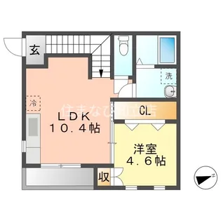 水の森ST弘法【2階】の間取り
