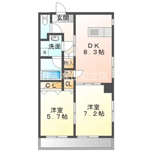 プレイン安城【4階】の間取り