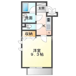 アネーロ三河安城【2階】の間取り