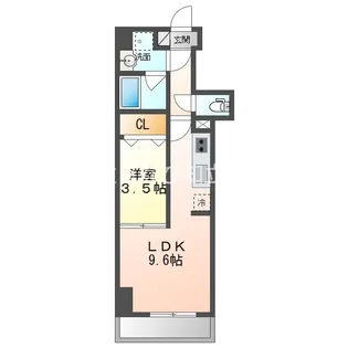 プロシード新安城【1階】の間取り