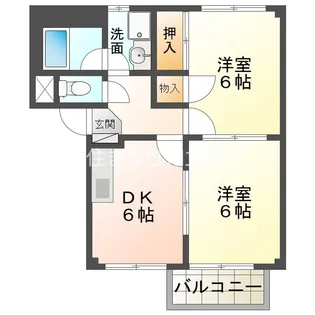 パークヒルサカイB【1階】の間取り