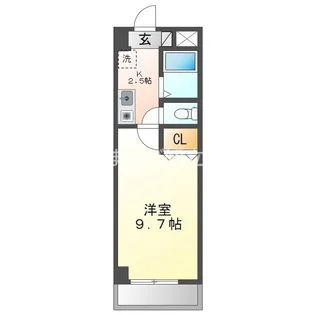 1Kの間取り画像