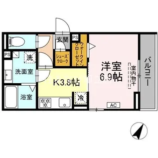 D-avance池端【2階】の間取り
