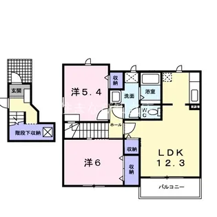 タウン樹B【2階】の間取り