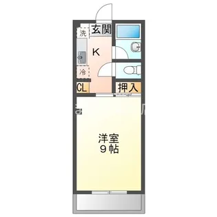 パレスハートD【2階】の間取り