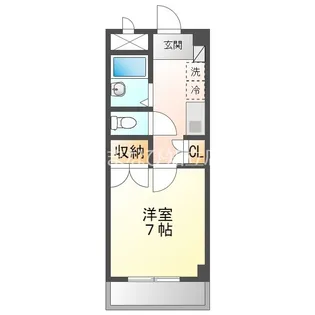 パレス 三宝【706号室】の間取り