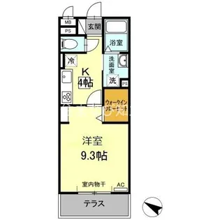 パストラーレ富士松【1階】の間取り