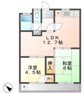 フローラルハイツ【1階】の間取り
