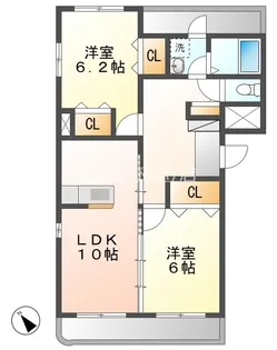 スクエアハウス【3階】の間取り